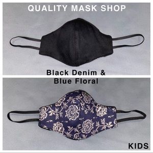Reversible unisex kids  face mask made in the USA